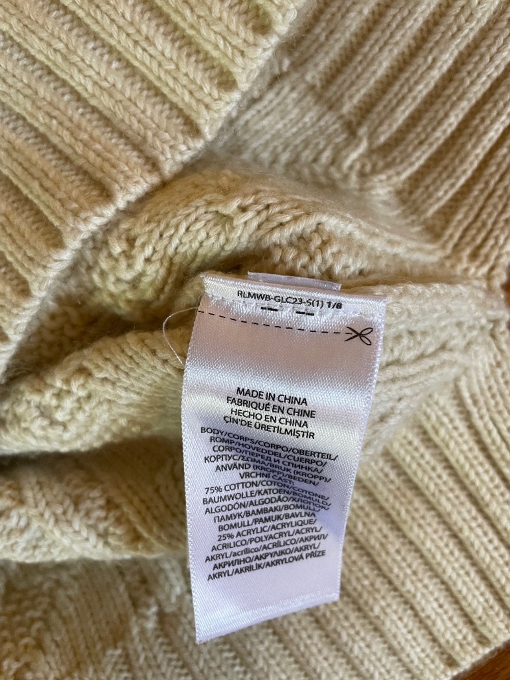 Vintage Ralph Lauren Classic Ivory Cable Knit Sweater - Picture 6 of 8